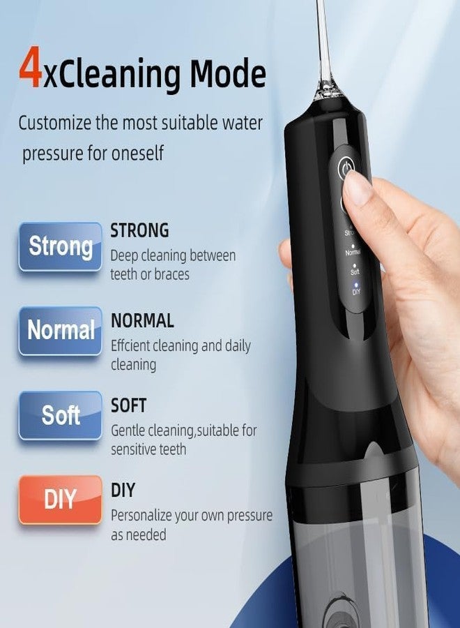 Axtella Cordless Water Flosser for Teeth Cleaning Portable Rechargeable Oral Irrigator with 4 Nozzles, 4 Modes & 256ml Tank Waterproof, USB Charging, Travel-Friendly & Ideal for Daily Oral Care - Image 3